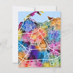 Postale Carte de Tripoli Libye