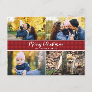 Postale Carte de vacances Red Check 4 Photo
