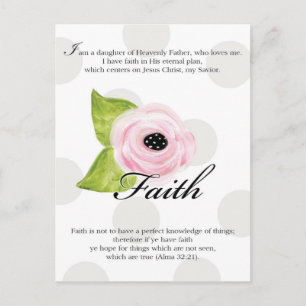Postale Carte de valeur YW - Foi