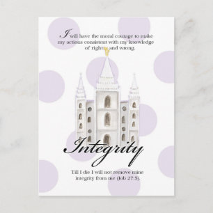 Postale Carte de valeur YW - Intégrité