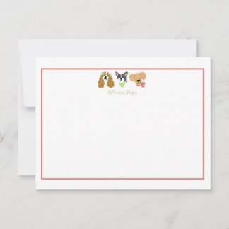 Postale Carte de vœux chiot