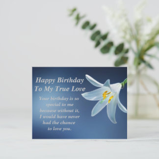 Postale Carte de vœux d'anniversaire