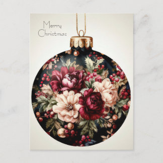 Postale Carte de vœux de Noël festive