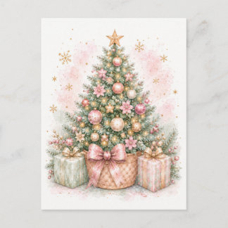 Postale Carte de vœux de Noël festive