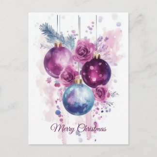 Postale Carte de vœux de Noël festive