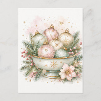 Postale Carte de vœux de Noël festive