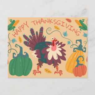 Postale Carte de vœux de Thanksgiving