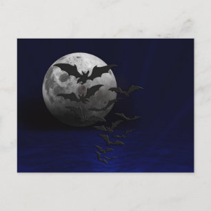 Postale Carte de vœux d'Halloween effrayante