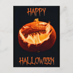 Postale Carte de vœux d'Halloween effrayante