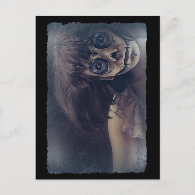 Postale Carte de vœux effrayante pour la nuit d'Halloween (Devant)
