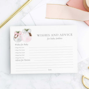 Postale Carte de vœux et conseils pour Baby Shower de fill