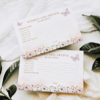 Carte de Vœux et Conseils pour Baby Shower Papillo