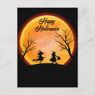 Postale Carte de vœux Halloween effrayante
