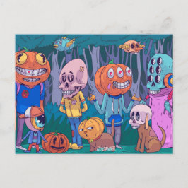 Postale Carte de vœux Halloween mignonne