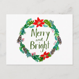 Postale Carte de vœux joyeuse et lumineuse