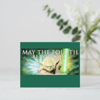 Postale Carte de vœux May the Fourth Be With You