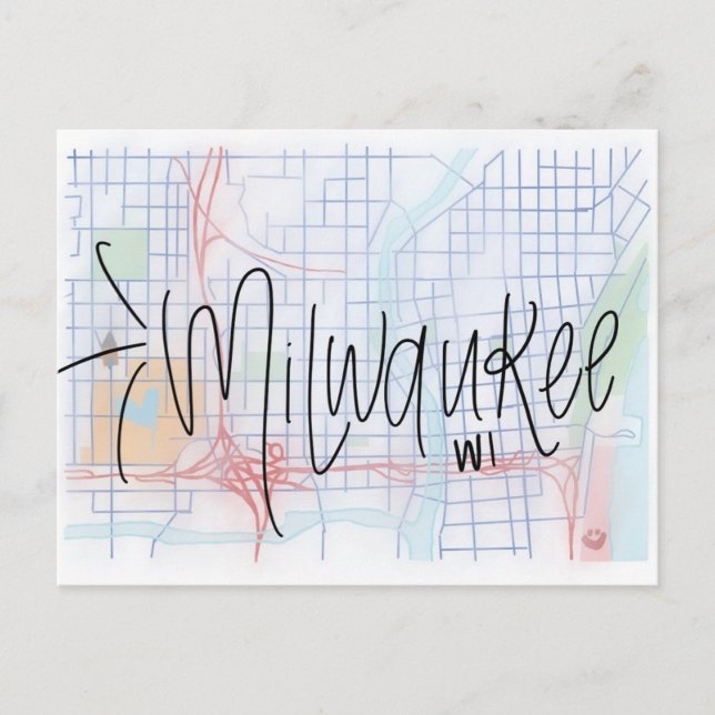 Postale Carte de voeux Milwaukee (Devant)
