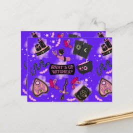 Postale Carte de voeux Pastel Witch - Kawaii Witchcore