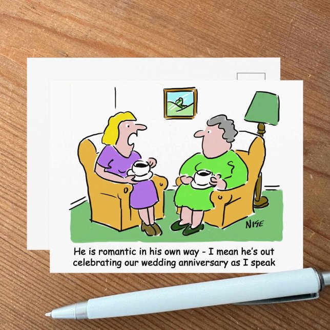 Postale Carte de vœux pour l'anniversaire de mariage (Créateur téléchargé)