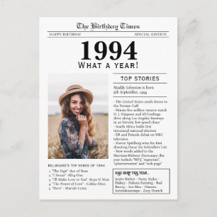 Postale Carte de voeux pour l'anniversaire du journal 1994