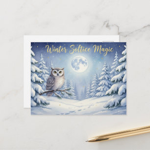 Postale Carte de voeux pour le solstice d'hiver