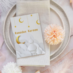 Postale Carte de vœux Ramadan Kareem Ramadan Mubarak