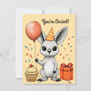 Postale Carte de vœux sarcastique pour l'anniversaire avec