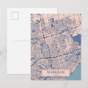 Postale Carte de voyage de Markham Canada Breezy City