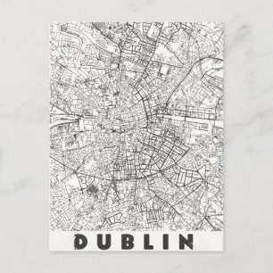 Postale Carte de voyage vintage de Dublin Irlande