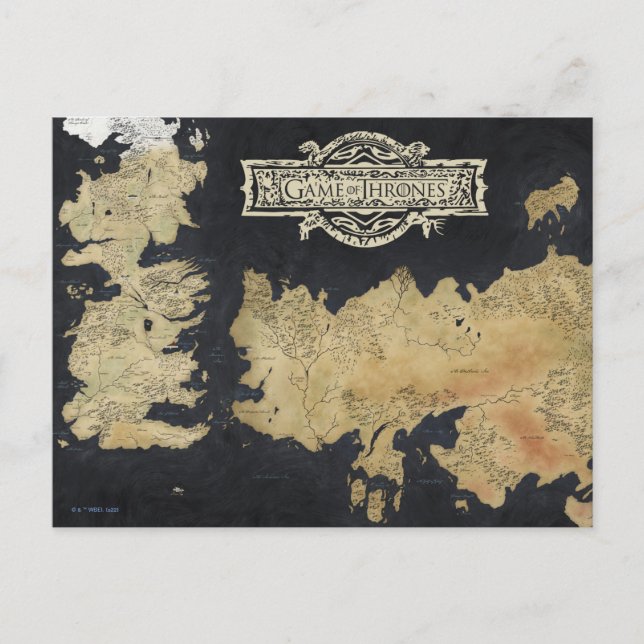 Postale Carte de Westeros (Devant)