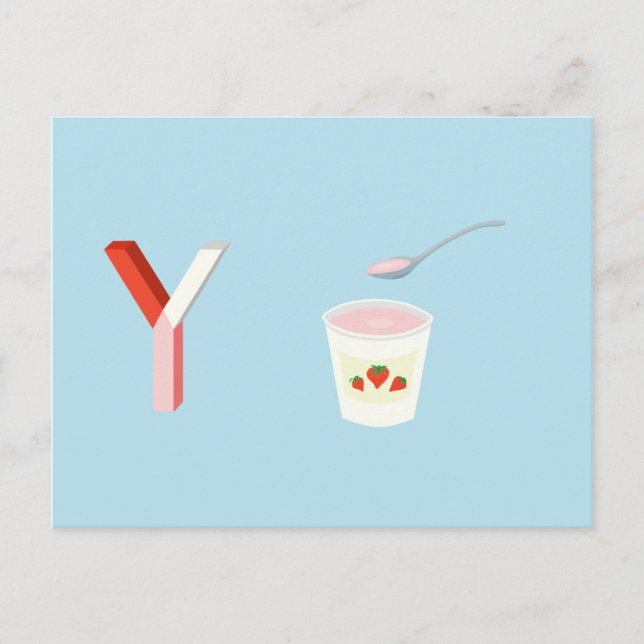 Postale Carte de yaourt (Devant)