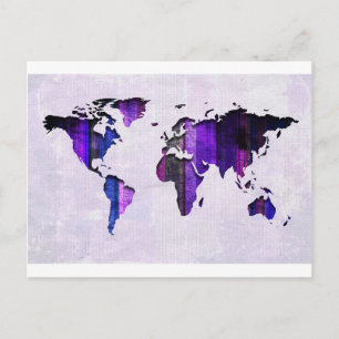 Postale Carte des bandes bleues
