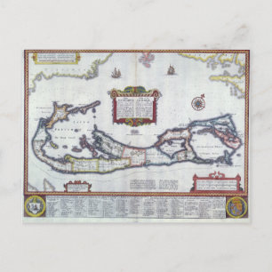 Postale Carte des Bermudes