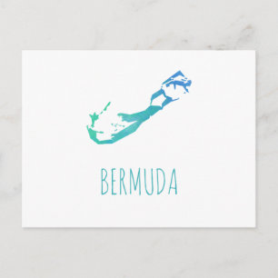 Postale Carte des Bermudes
