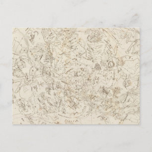 Postale Carte des constellations