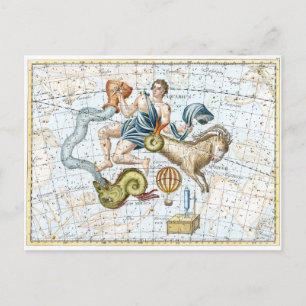Postale Carte des constellations célestes vintages