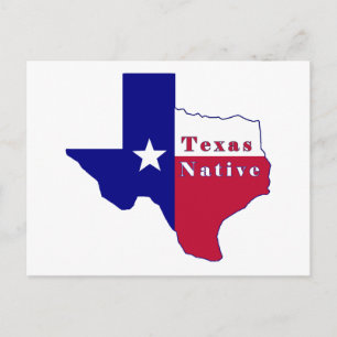 Postale Carte des drapeaux autochtones du Texas