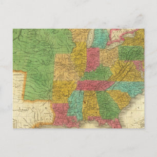 Postale Carte des États-Unis