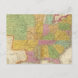 Postale Carte des États-Unis