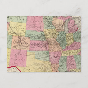 Postale Carte des États-Unis et des territoires