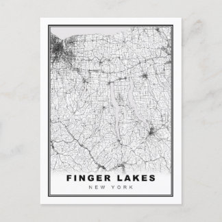 Postale Carte des Finger Lakes