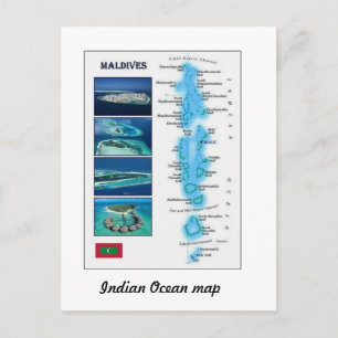 Postale Carte des Maldives