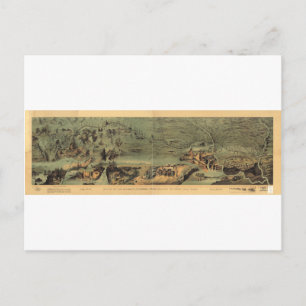 Postale Carte des pionniers mormon Nauvoo au Grand lac de 