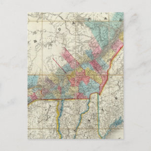 Postale Carte Des Provinces Du Canada