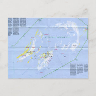 Postale Carte des tortugas sèches