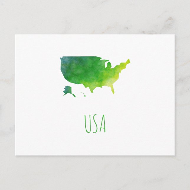 Postale Carte des USA (Devant)
