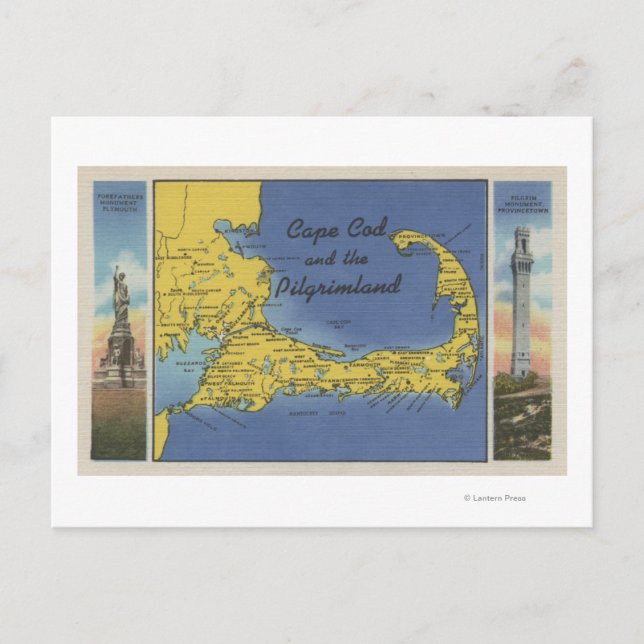 Postale Carte détaillée du Pèlerin (Devant)