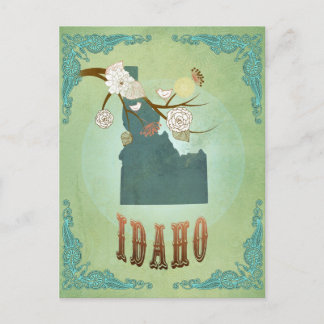 Postale Carte d'État de l'Idaho - Vert