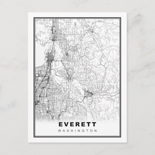 Postale Carte d'Everett (Devant)