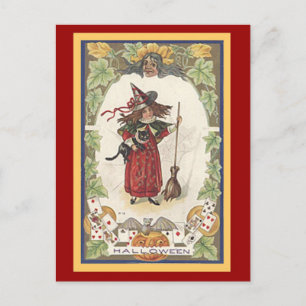 Postale Carte d'Halloween amusante avec correspondance